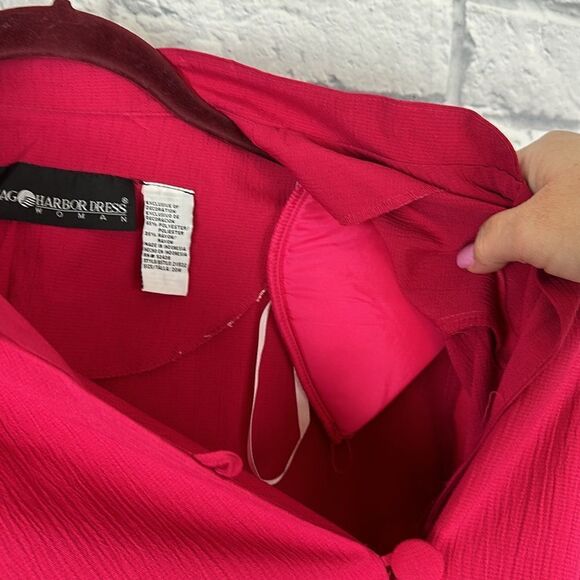 Sag Harbor Button Up Embroidered Pink Blouse Size 20W NWT - Picture 5 of 6